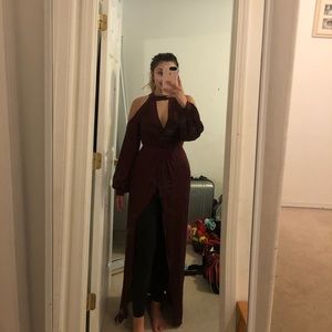 Cutout romper with train